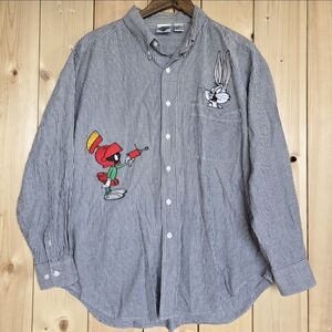 Vintage Acme Clothing Bugs Bunny Marvin Martian Long Sleeve Mens XL